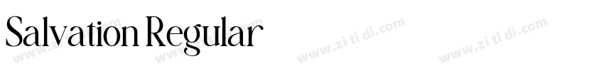 Salvation Regular字体转换 Salvation Regular字体转换